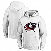 Columbus Blue Jackets White All Stitched Pullover Hoodie,baseball caps,new era cap wholesale,wholesale hats